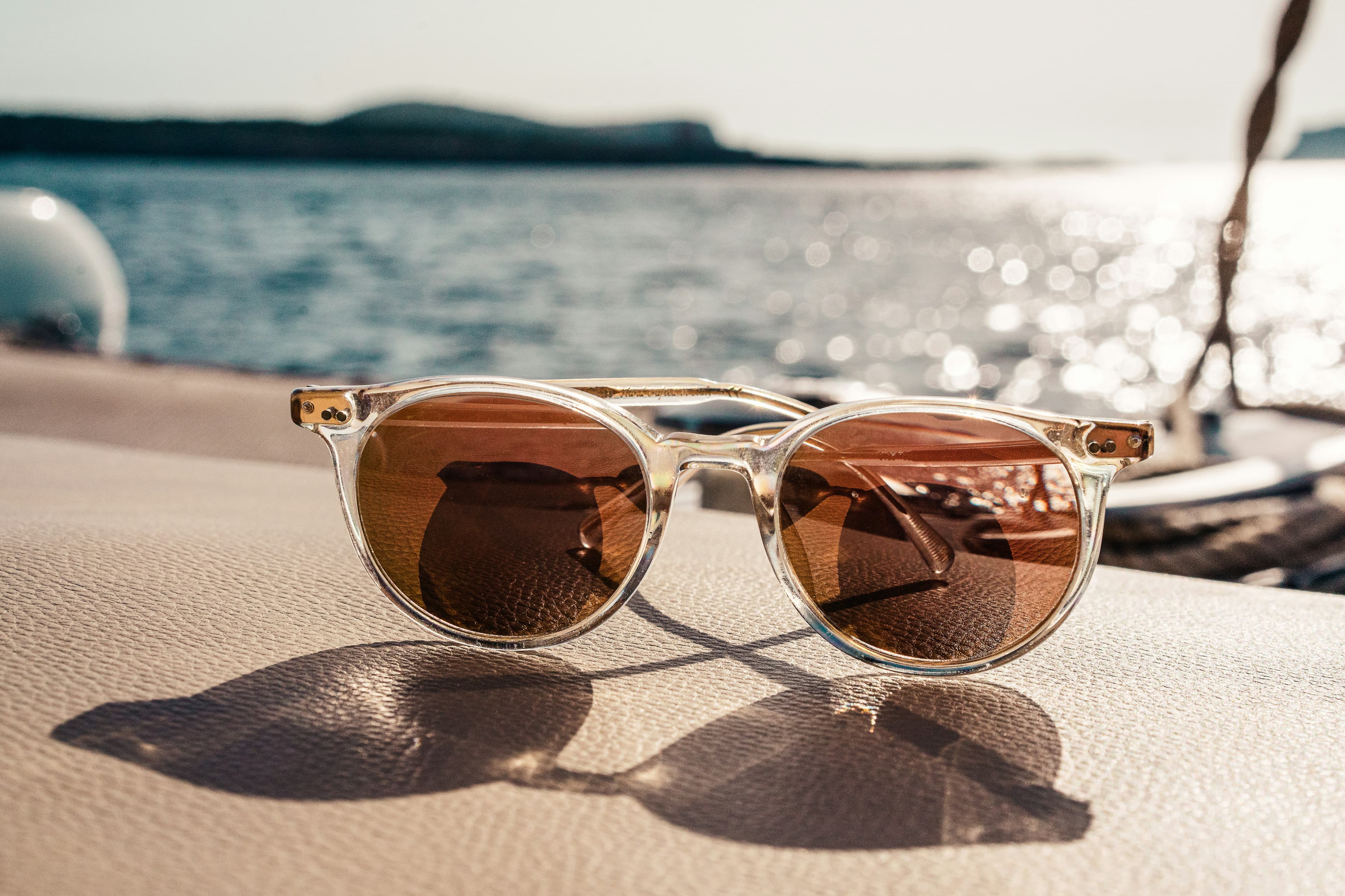 Sunglasses with background